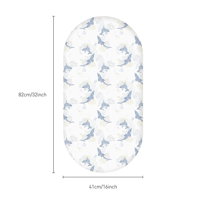 Gllquen Baby Bassinet Sheets Set 2-Pack, Breathable Cozy Bassinet Fitted Sheet - Image 8