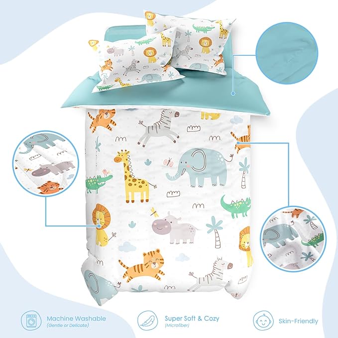 SANDJEST Animal Duvet Cover Sets Twin Size - Image 3