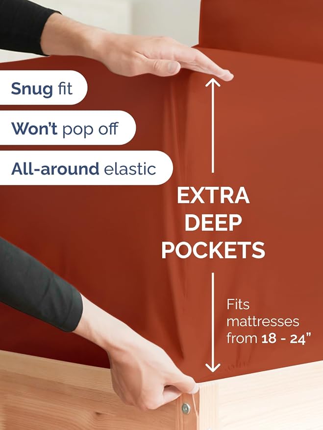 Extra Deep Pocket Full Sheets - Image 3