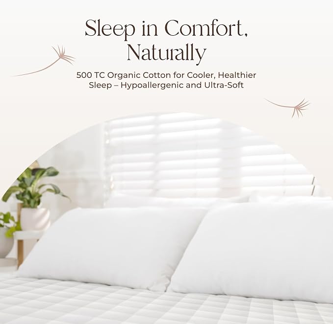 100% Cotton Organic Mattress Pad - Image 9