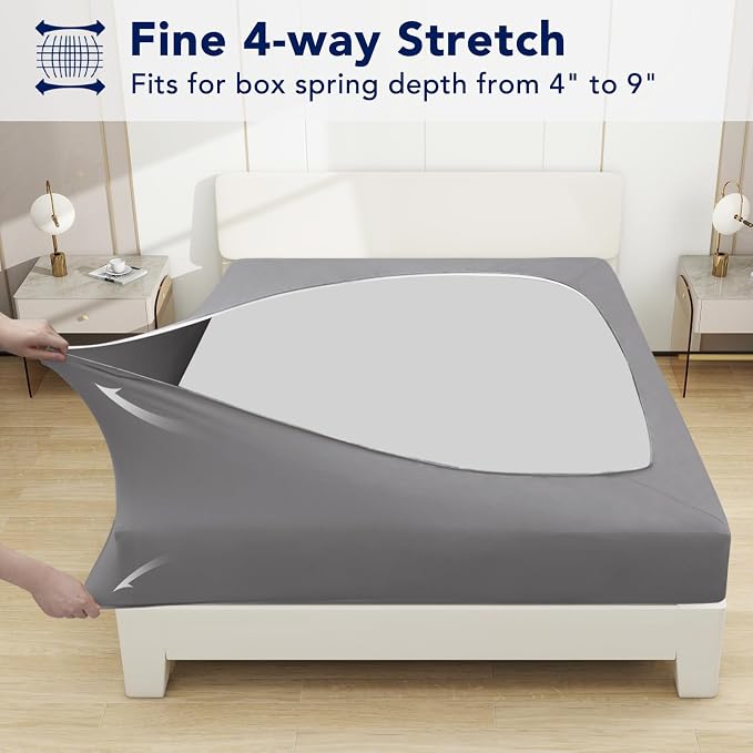 PureFit Stretchy Box Spring Cover Twin - Image 3