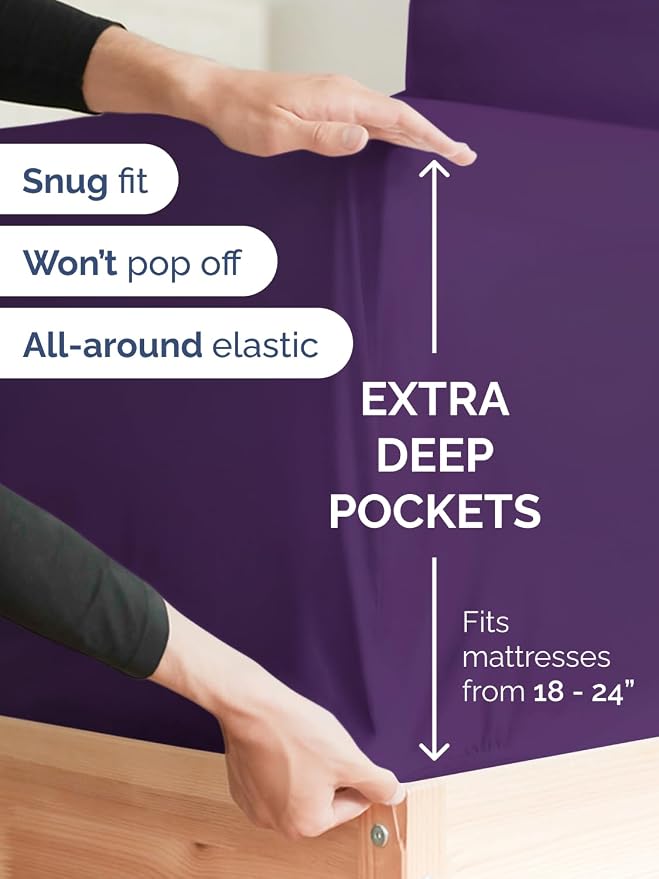 Extra Deep Pocket Twin XL Sheets - Image 3