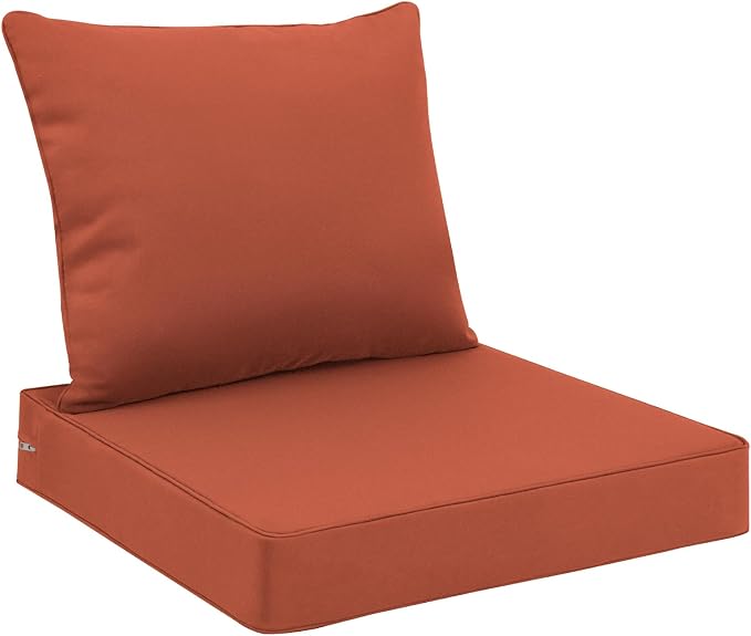 Favoyard Outdoor Seat Cushion Set 22 x 22 Inch Waterproof & Fade Resistant by OutdoorFurnitureAccessories