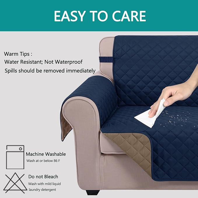 U-NICE HOME 4 Seater Sofa Cover 91 Inch Large Couch Covers - Image 5