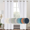 PrinceDeco Blackout Curtains 84 inch Length 2 Panels Set 100% Blackout Curtains by PrinceDeco