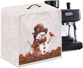 Christmas Coffee Maker Cover, Cute Snowman Cardinal Coffee Dust Protector by Unknown