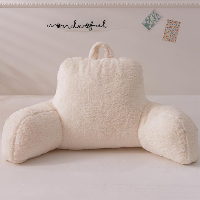 NTBED Sherpa Reading Pillow for Backrest - Image 3