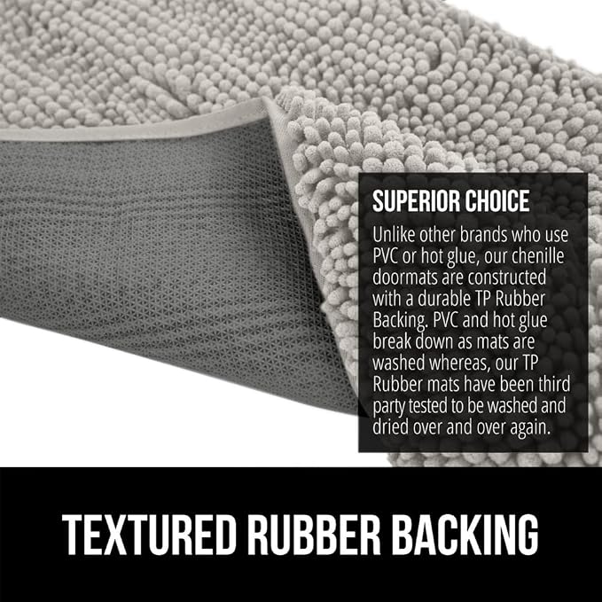 GORILLA GRIP SOAKSTOPPER Dog Door Mat, 70x24 Machine Washable Rug Absorbent - Image 5