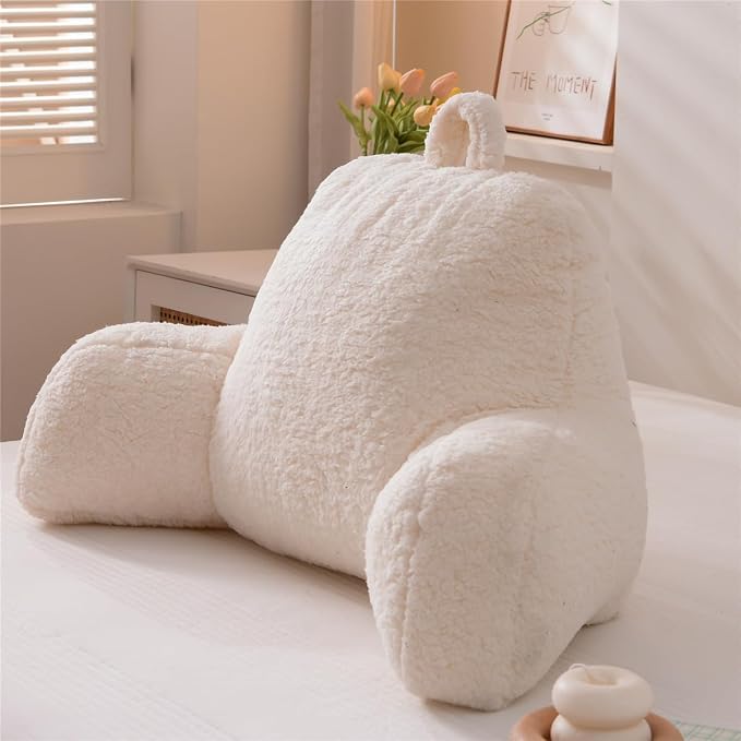 NTBED Sherpa Reading Pillow for Backrest - Image 2