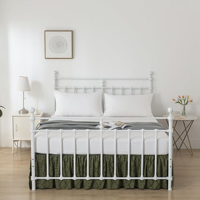 Bed Skirt Queen Size Ruffled Bed Skirt - Image 7