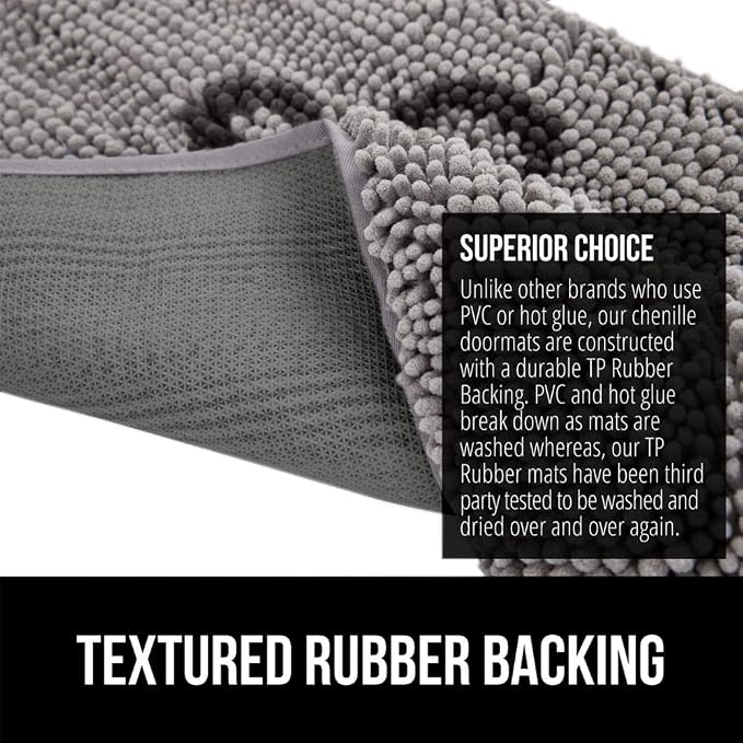 GORILLA GRIP SOAKSTOPPER Dog Door Mat, Machine Washable Rug Absorbent Doormat - Image 5