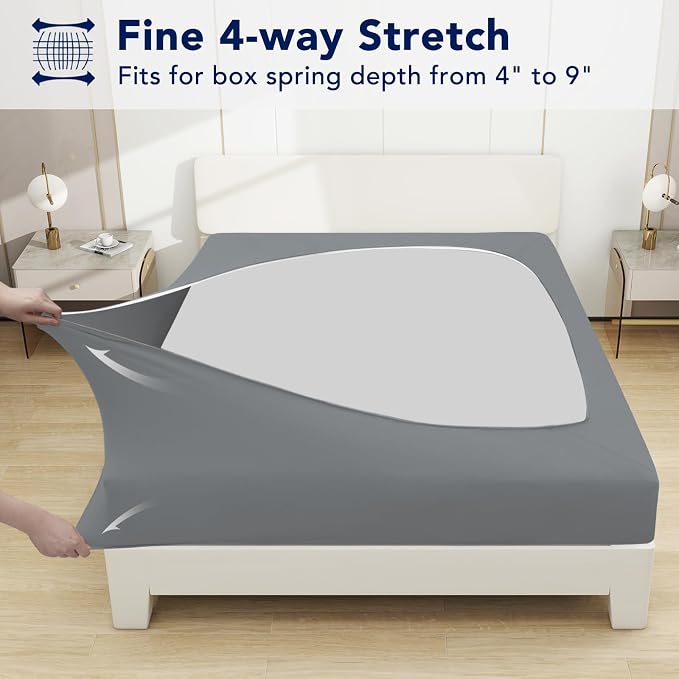 PureFit Stretchy Box Spring Cover Twin - Image 3