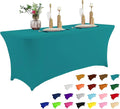 IVAPUPU 6FT Table Cloth for Rectangular Fitted Events Stretch Lake Blue Table by IVAPUPU