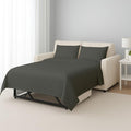 Queen Sheet Set, Luxury 338 Thread Count Sateen, 100% Egyptian Cotton Deep by SHREEM+LINEN