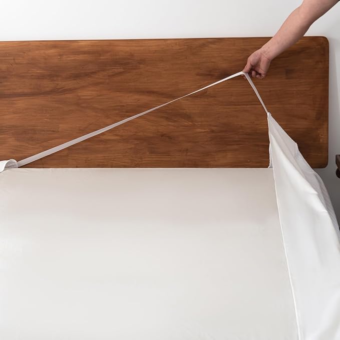 King Bed Skirt, Wrap Around Bed Skirt - Image 5