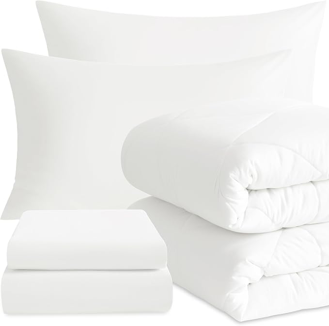 NTBAY Twin Comforter Set with Sheets, 5 Pieces Soft and Breathable Twin Bedding by NTBAY