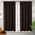 BGment Brown Blackout Curtains 45 Inch Long by BGment