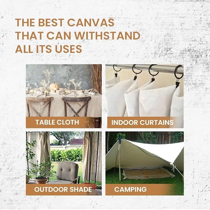 ZUPERIA Canvas Drop Cloth for Painting Pure Cotton Painters Drop Cloth for - Image 9