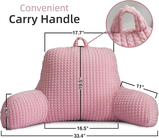 Holawakaka Reading Pillow for Bed and Sofa Couch Sitting Up, Backrest Pillows - Image 2