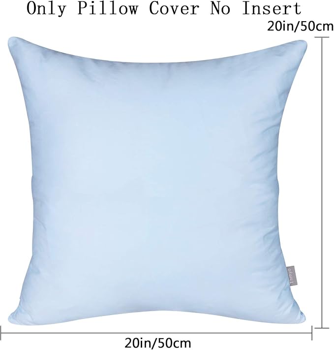 Thmyo 4-Pack 100% Cotton Comfortable Solid Decorative Throw Pillow Case - Image 6