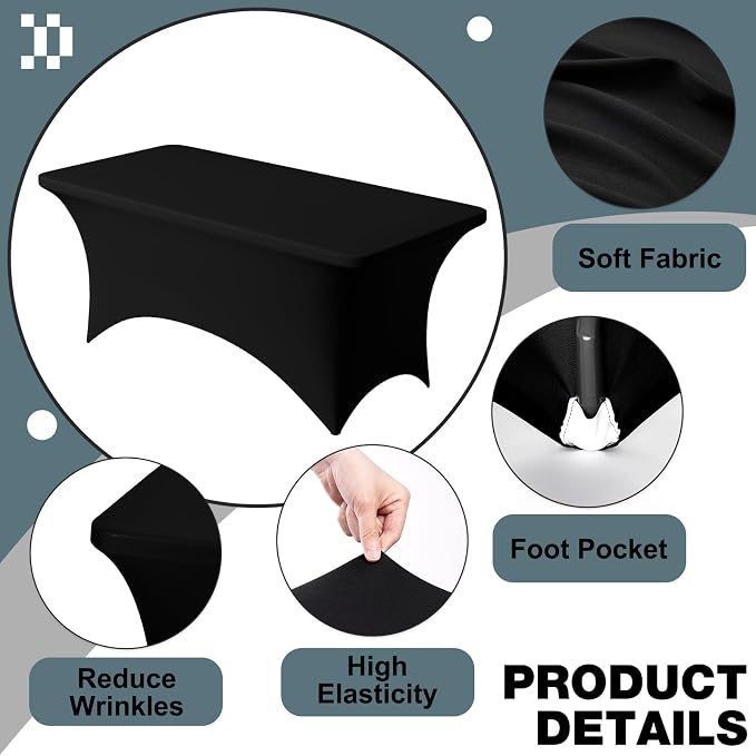 Trlyc 1 Pack 8FT Spandex Table Cloth - Image 3