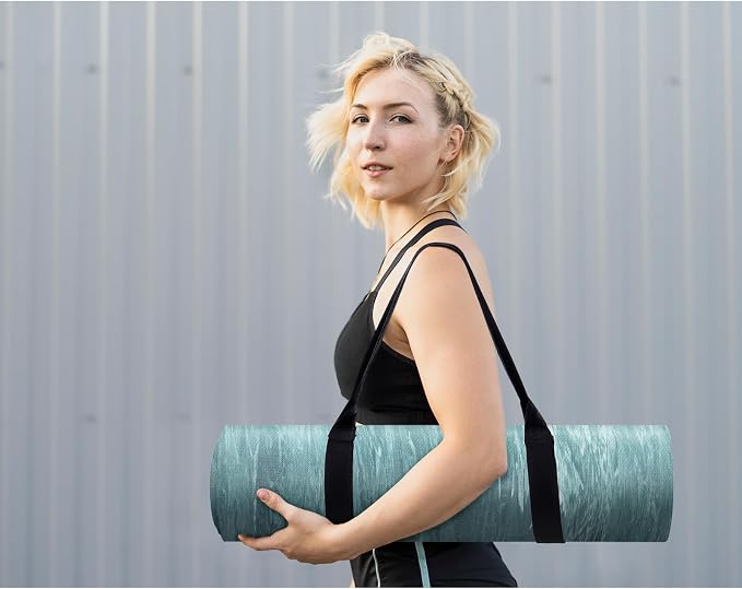 UMINEUX Extra Thick Yoga Mat, 2/5 Inch, Natural Rubber and TPE Non Slip Yoga - Image 6
