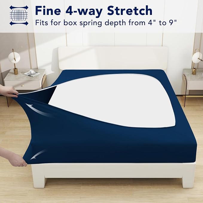 PureFit Stretchy Box Spring Cover Full - Image 3