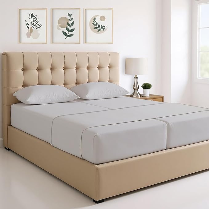 THREAD SPREAD 100% Egyptian Cotton Split King Sheets Sets by THREADSPREAD
