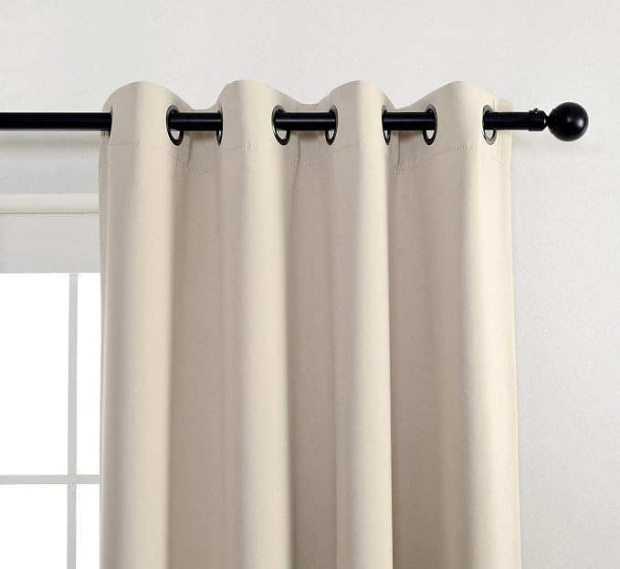 MIUCO Room Darkening Grommet Thermal Insulated Blackout Window Curtains Panels - Image 6