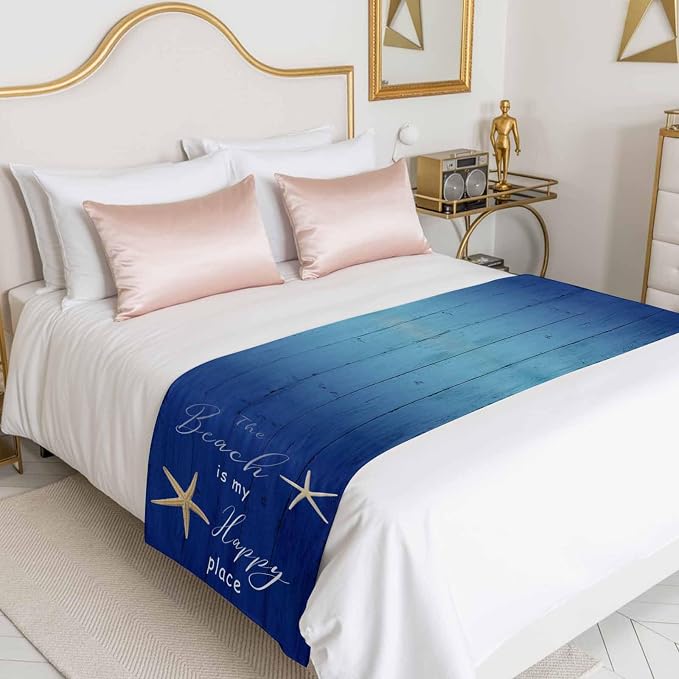 Happy Beach Place Marine Starfish Bed Runner - Image 9