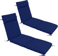 Chaise Lounge Cushion 80x26x3 Inch ?Set of 2 Outdoor Lounge Chair Cushions by Unknown