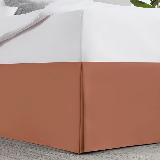 Nestl Rust Twin XL Bed Skirt - Image 2