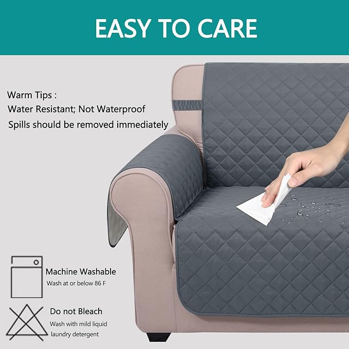 U-NICE HOME Large Sofa Cover Reversible Couch Cover - Image 5
