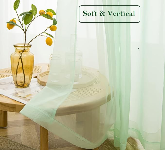 PI Short Sheer Curtains 45 inches Long - Image 2