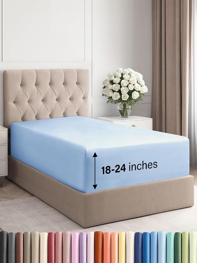 Extra Deep Twin XL Fitted Sheet by CGKUnlimited