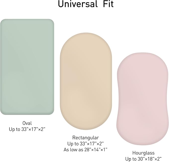 Muslin Bassinet Fitted Sheets, 2 Pack - Image 4