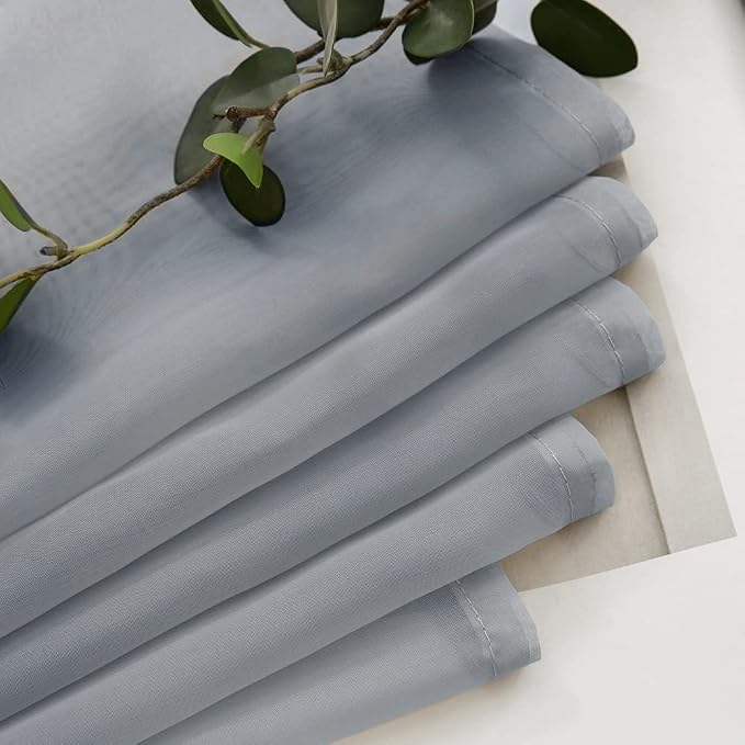 MIULEE Short Sheer Curtains 30 Inch Length - Image 5