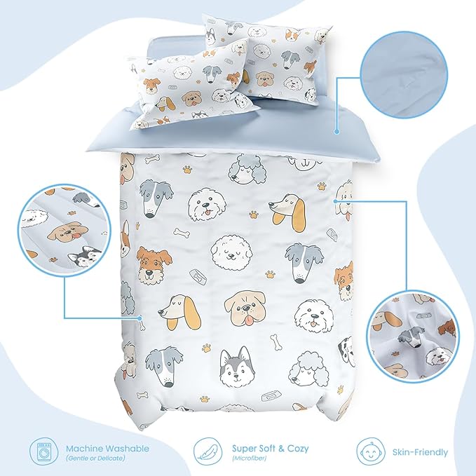 SANDJEST Dog Duvet Cover Sets Twin Size - Image 3