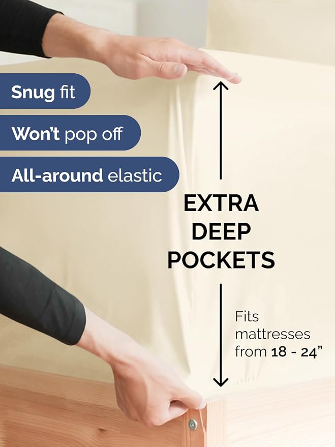 Extra Deep Pocket Queen Sheet Set - Image 3