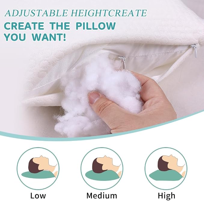 Toddler Pillow for 2-5 Year Olds, Organic Cotton Toddler Crib Pillow - Image 8