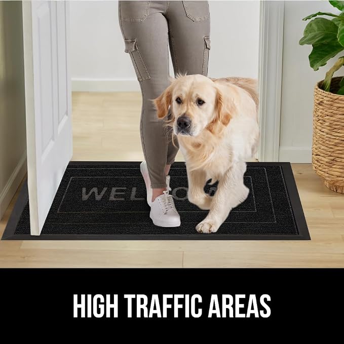 GORILLA GRIP 100% Waterproof All-Season WeatherMax Doormat 35x23, US Designed - Image 7