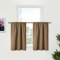 BGment Taupe Small Blackout Curtains 36 Inches Length by BGment