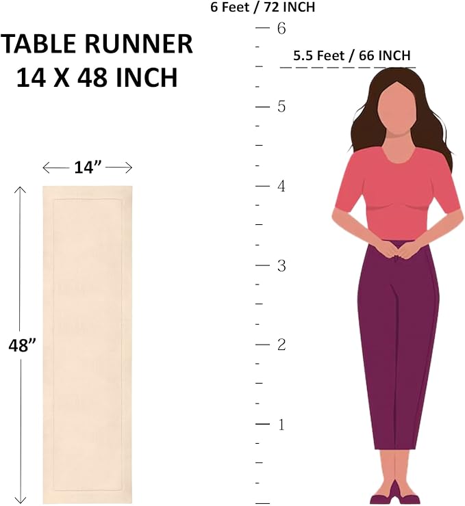 Solino Home Cotton Linen Table Runner 48 Inches - Image 7
