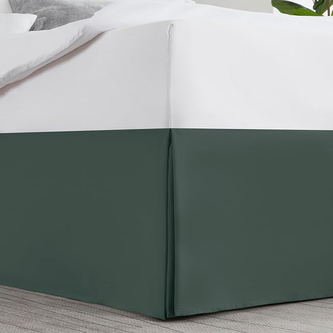 Nestl Forest Green Twin Bed Skirt - Image 2