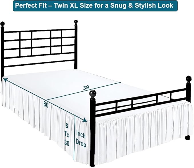 Shreem Linen Ruffled Bed Skirt - Image 5