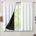 BGment White Blackout Curtains for Bedroom 54 Inch Length, Rod Pocket 100% by BGment