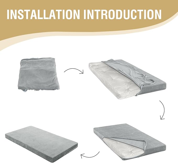 H.VERSAILTEX Full Size Armless Futon Mattress Covers - Image 6