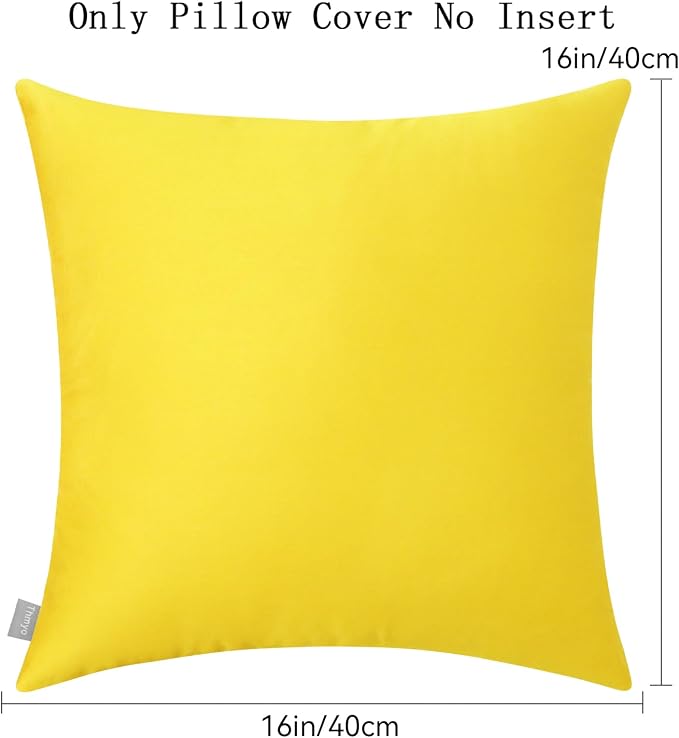 4-Pack 100% Cotton Comfortable Solid Decorative Throw Pillow Case, Thmyo Square - Image 6