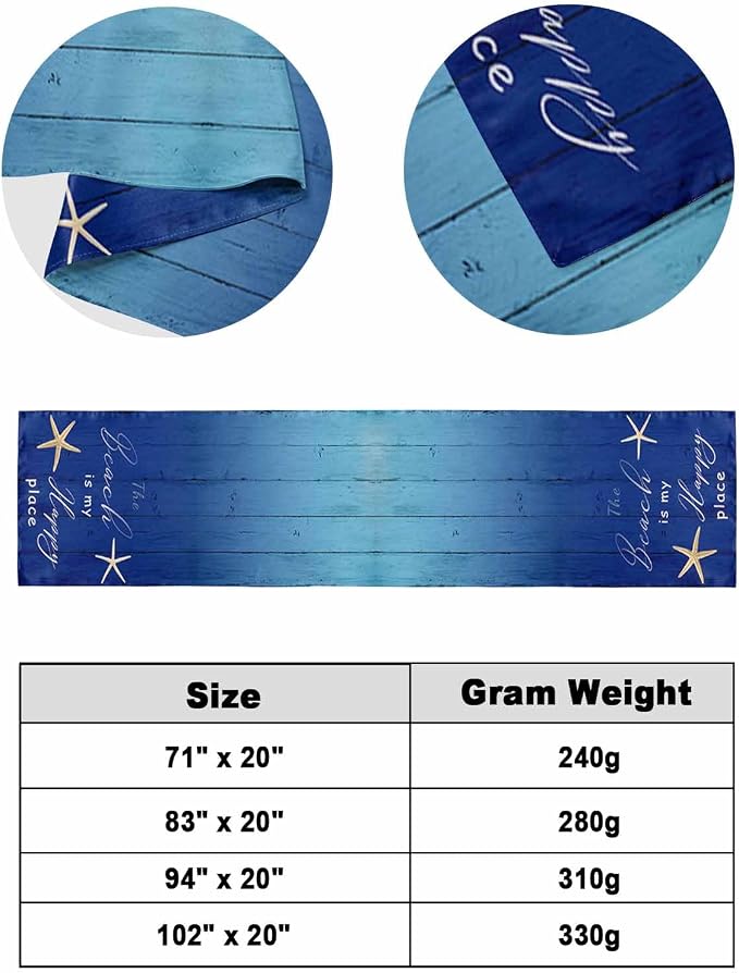Happy Beach Place Marine Starfish Bed Runners - Image 6