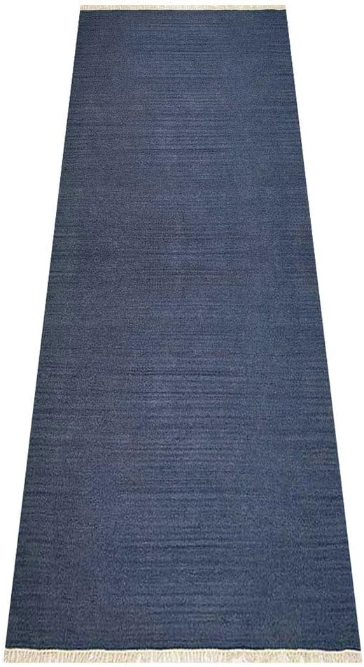 Rugsotic Carpets Hand Woven Flat Weave Kilim Wool 2'6''x6' Runner Area Rug - Image 3